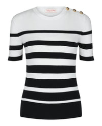 Valentino Valentino Womens Striped Sweater