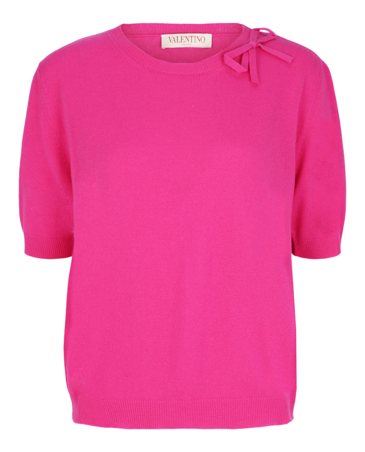 Valentino Womens Wool Ribbon Accent Top