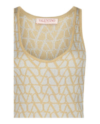 Valentino Valentino Womens Toile Iconographe Jacquard Tank Top
