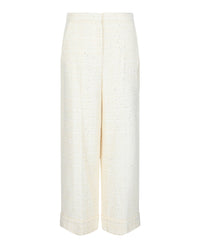 Valentino Valentino Womens Tweed Wide-Leg Pants
