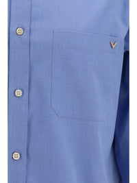 VALENTINO Valentino Men Lightweight Cotton Shirt With Vgold