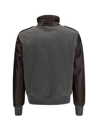 Brunello Cucinelli Men Membrane Finished Cashmere Beaver Bomber