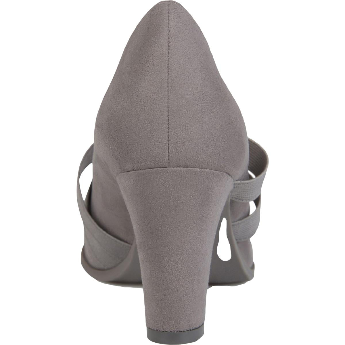 Loren Womens Faux Suede Strappy Heels