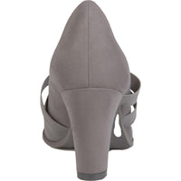 Loren Womens Faux Suede Strappy Heels
