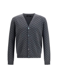 GUCCI Gucci Men Silk And Wool Gg Print Cardigan