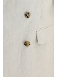 DRIES VAN NOTEN Dries Van Noten Men Barry Blazer In A Cotton And Linen Herringbone Blend