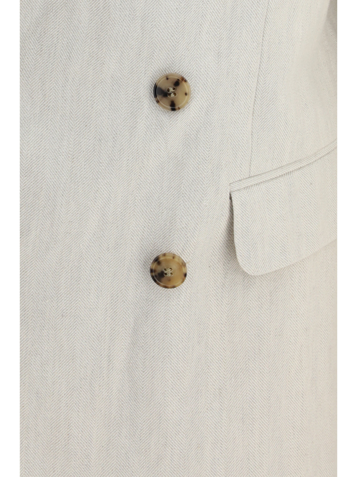 DRIES VAN NOTEN Dries Van Noten Men Barry Blazer In A Cotton And Linen Herringbone Blend