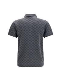 GUCCI Gucci Men Gg Jacquard Wool And Silk Polo Shirt