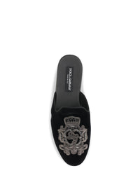 Dolce & Gabbana Men Velvet Slippers
