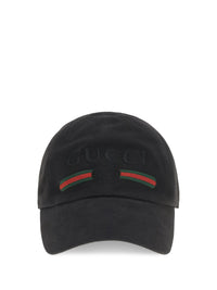 Gucci Men Cotton Baseball Cap With Embroidery