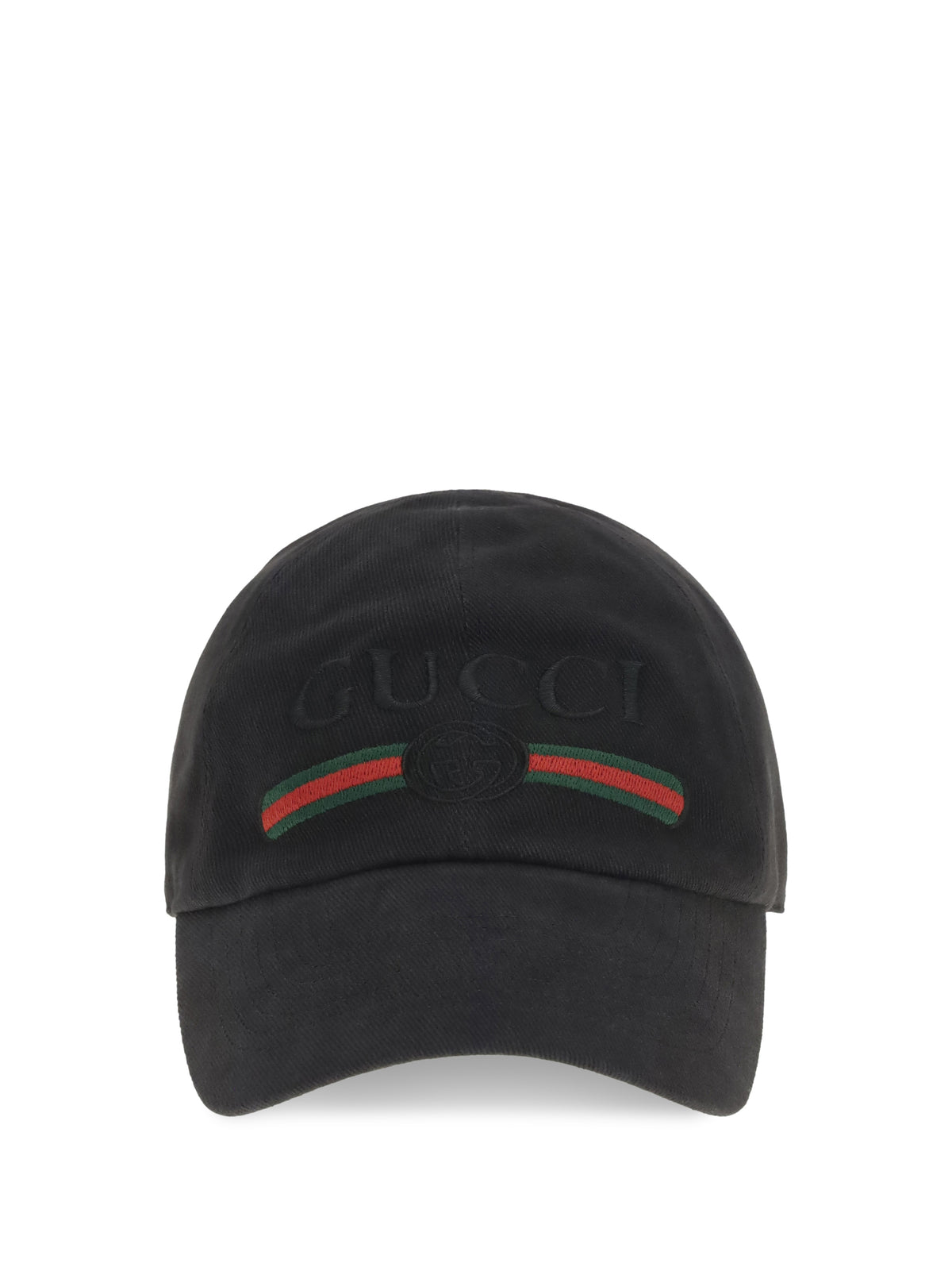 Gucci Men Cotton Baseball Cap With Embroidery