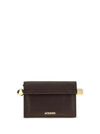 Jacquemus Women Rond Carré Leather Shoulder Bag