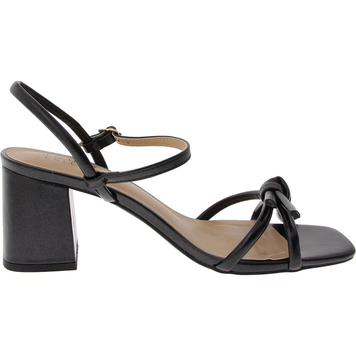 Womens Bow Manmade Ankle Strap