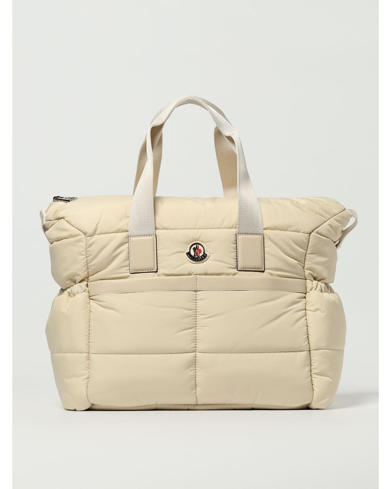 Moncler Quilted Tote Bag Kids Beige Blanket Sets