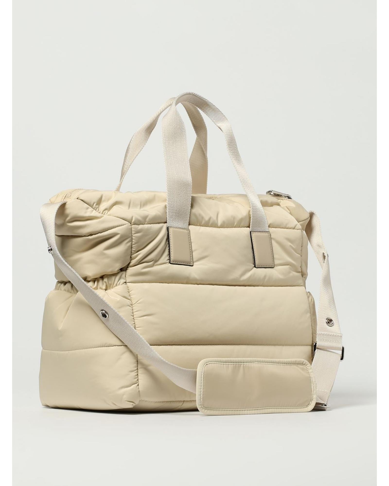 Moncler Quilted Tote Bag Kids Beige Blanket Sets