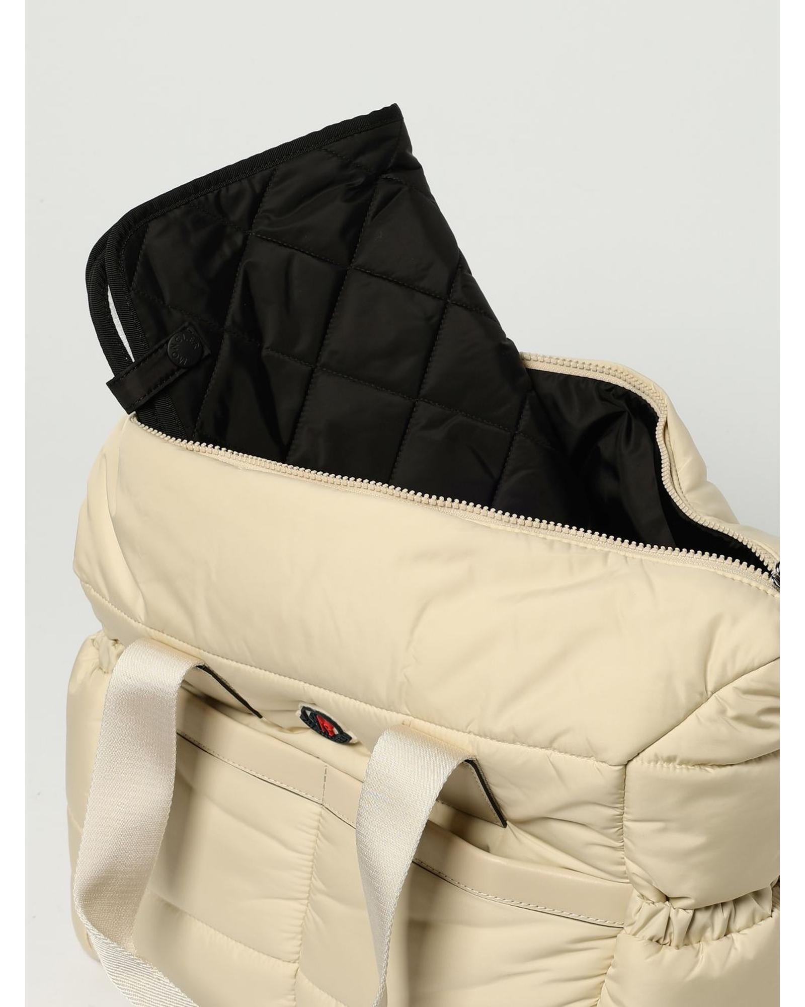 Moncler Quilted Tote Bag Kids Beige Blanket Sets