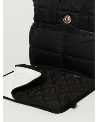 Moncler Lila Tote Bag Quilted Kids Black Blanket Sets