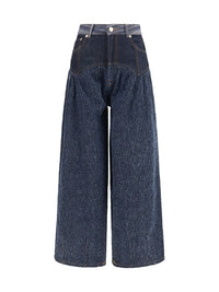 GANNI Ganni Women Embroidered Corset Balloon Jeans