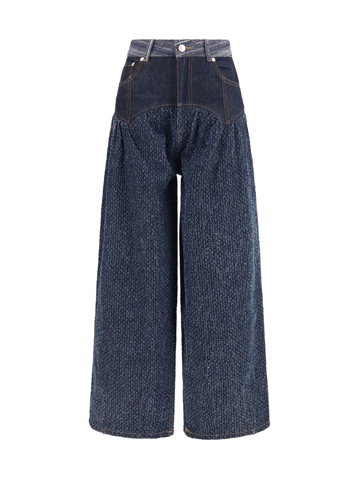 GANNI Ganni Women Embroidered Corset Balloon Jeans