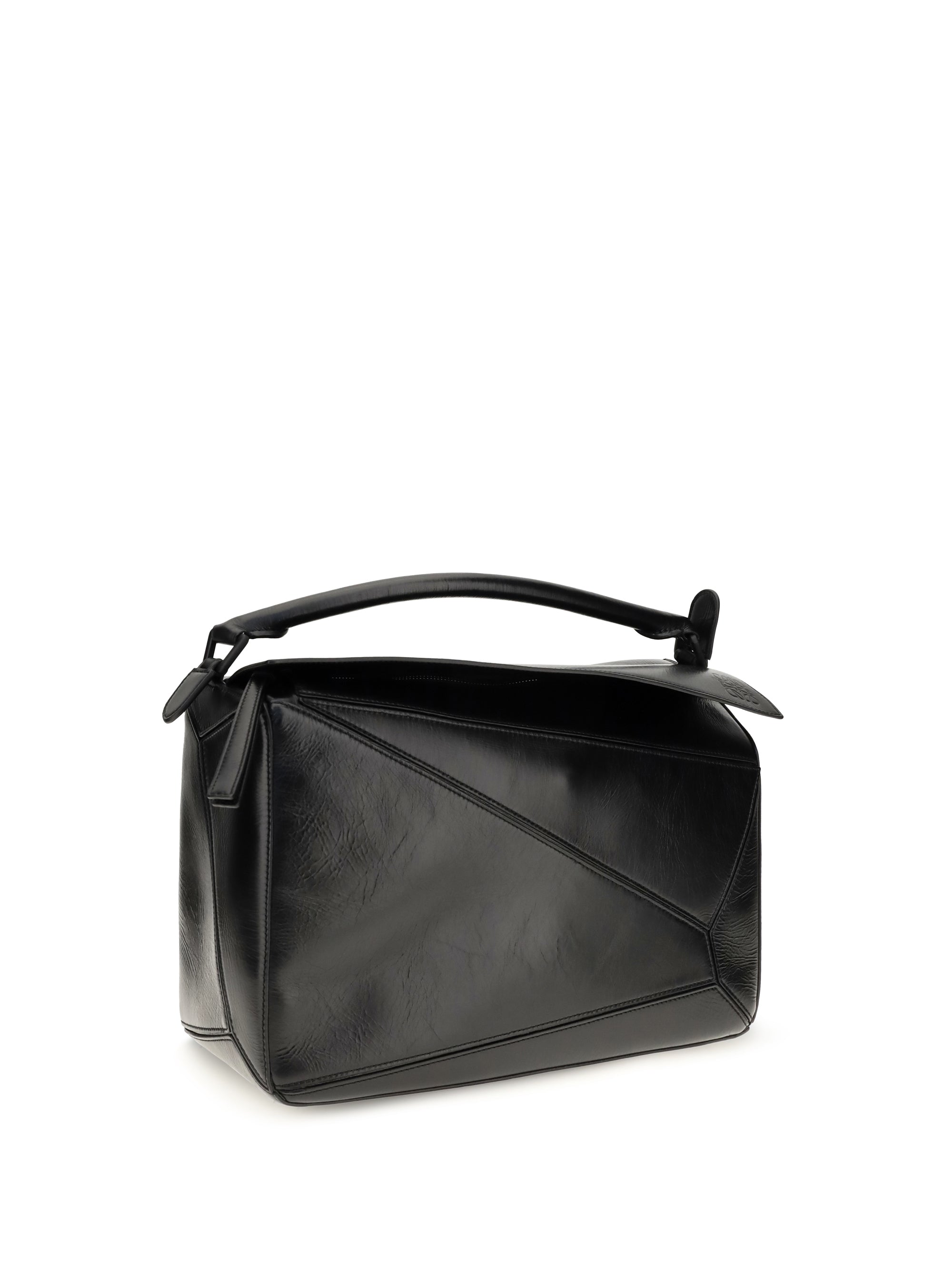 LOEWE Loewe Men Large Paper-Effect Calfskin Puzzle Handbag