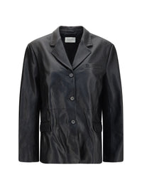 Magda Butrym Women Leather Blazer Jacket
