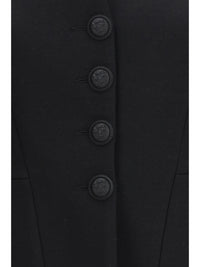 Nissa Women Tailored Wool-Blend V-Neck Jacket