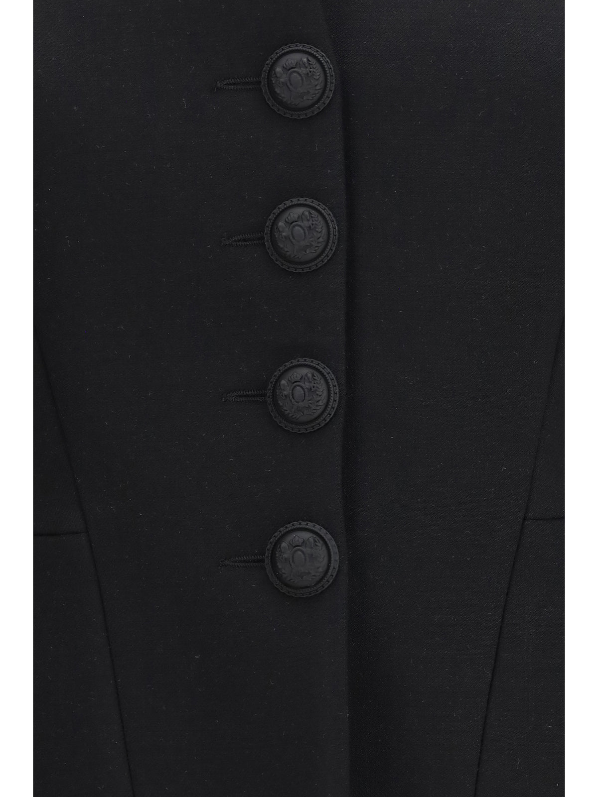 Nissa Women Tailored Wool-Blend V-Neck Jacket