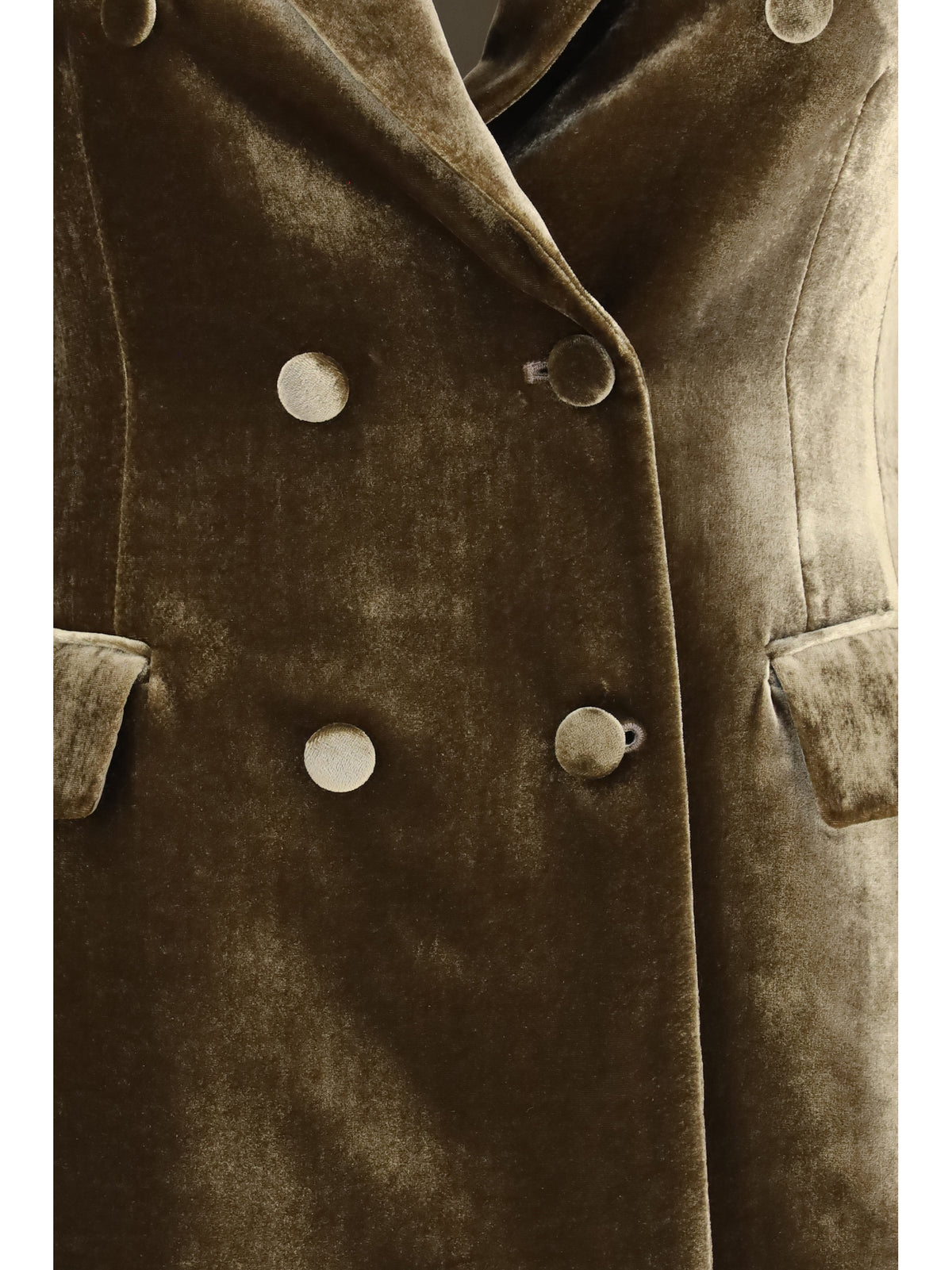 P.A.R.O.S.H. Women Velvet Double Breasted Blazer