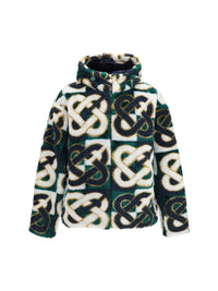 CASABLANCA Casablanca Men Monogram Fleece Hooded Jacket
