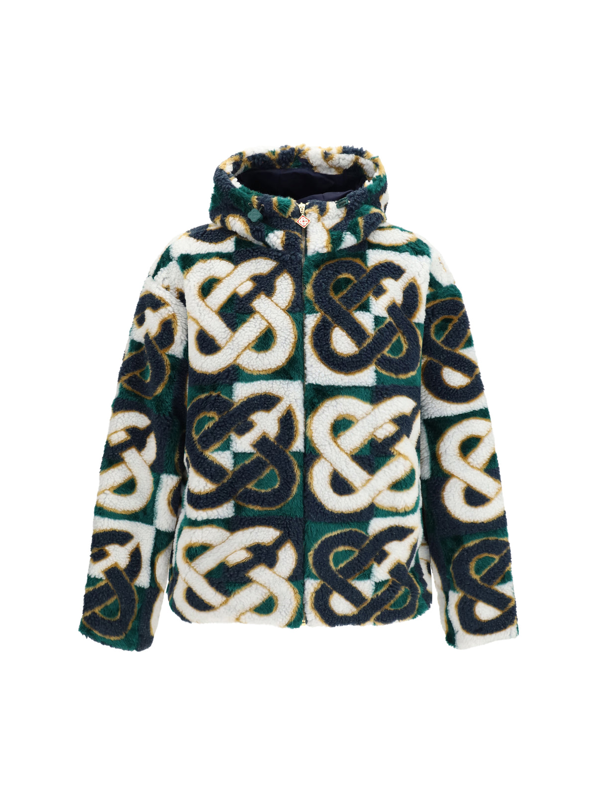 CASABLANCA Casablanca Men Monogram Fleece Hooded Jacket