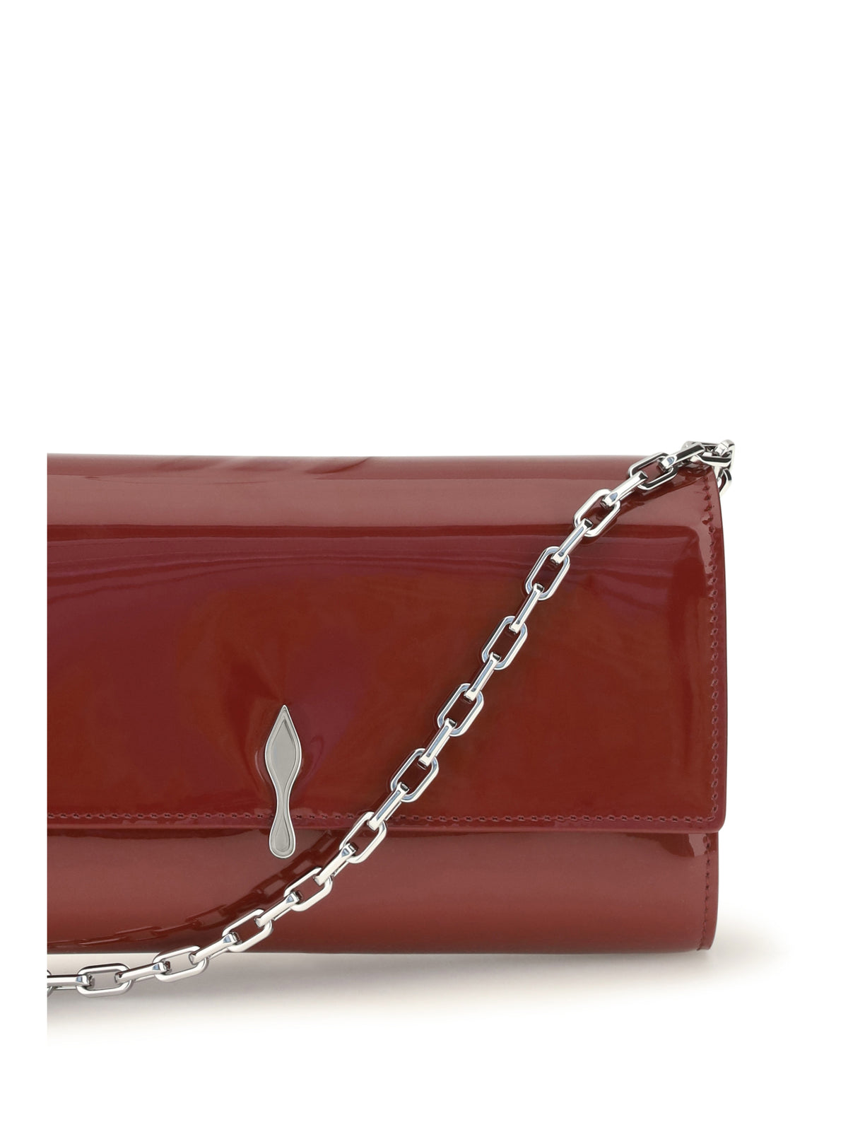 Christian Louboutin Women Bettina Patent Leather Chain Wallet