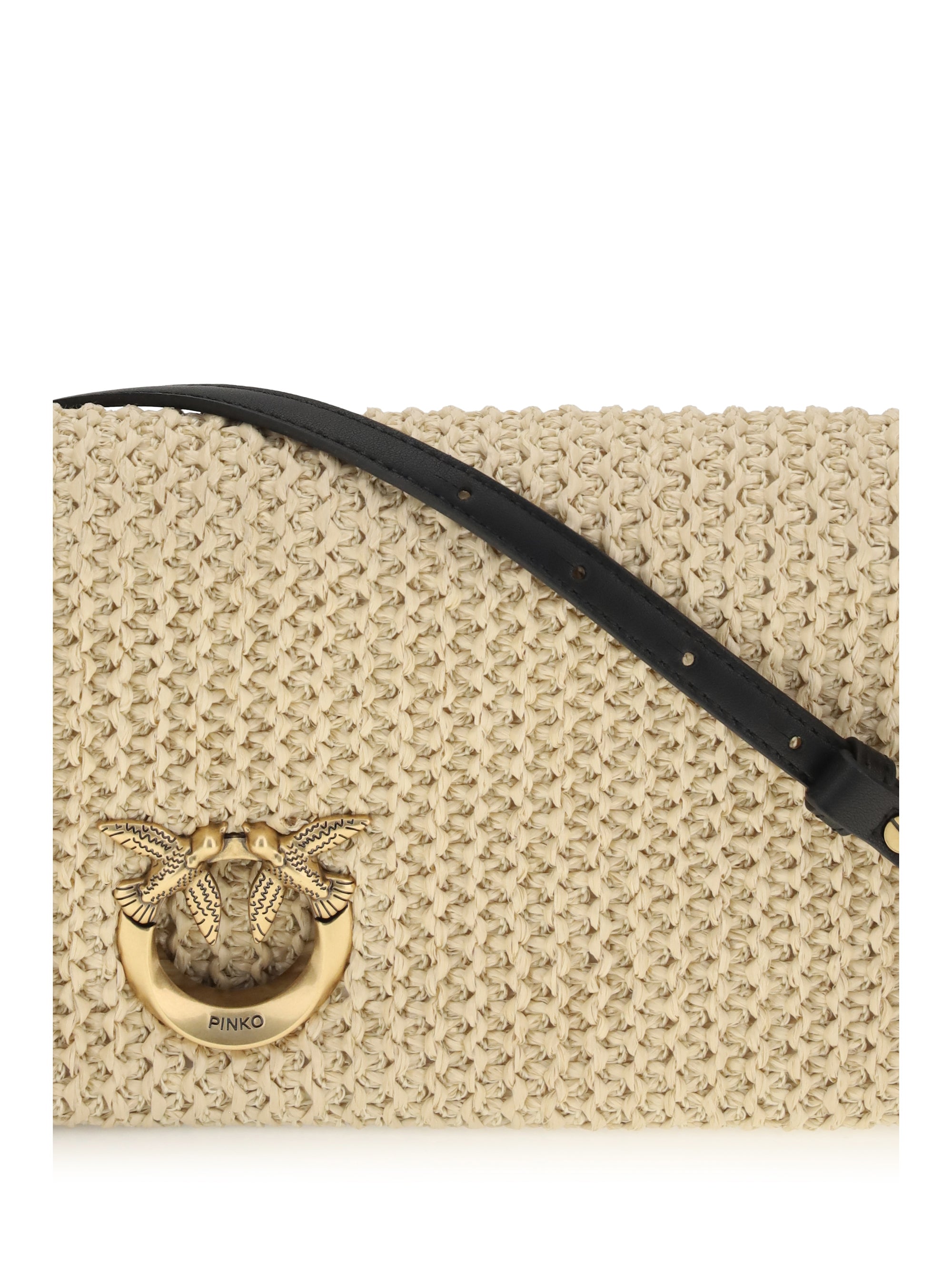 PINKO Pinko Women Love Bag Click Soft Horizontal Classic In Raffia