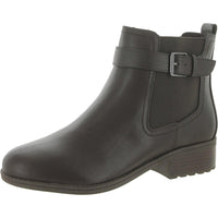 Rae Womens Zipper Ankle Boots Dark Brown