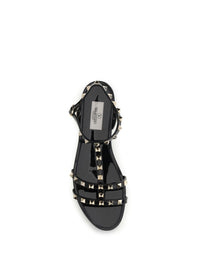 Valentino Garavani Women Rubber Rockstud Sandals