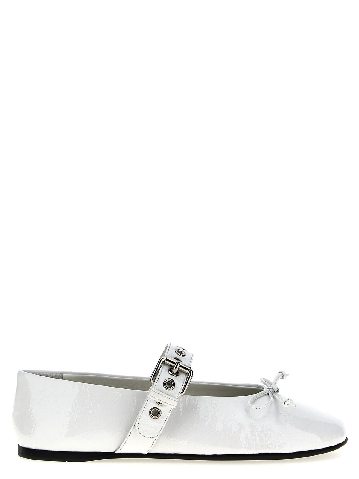 MIU MIU Miu Miu Women Buckle And Bow Ballet Flats