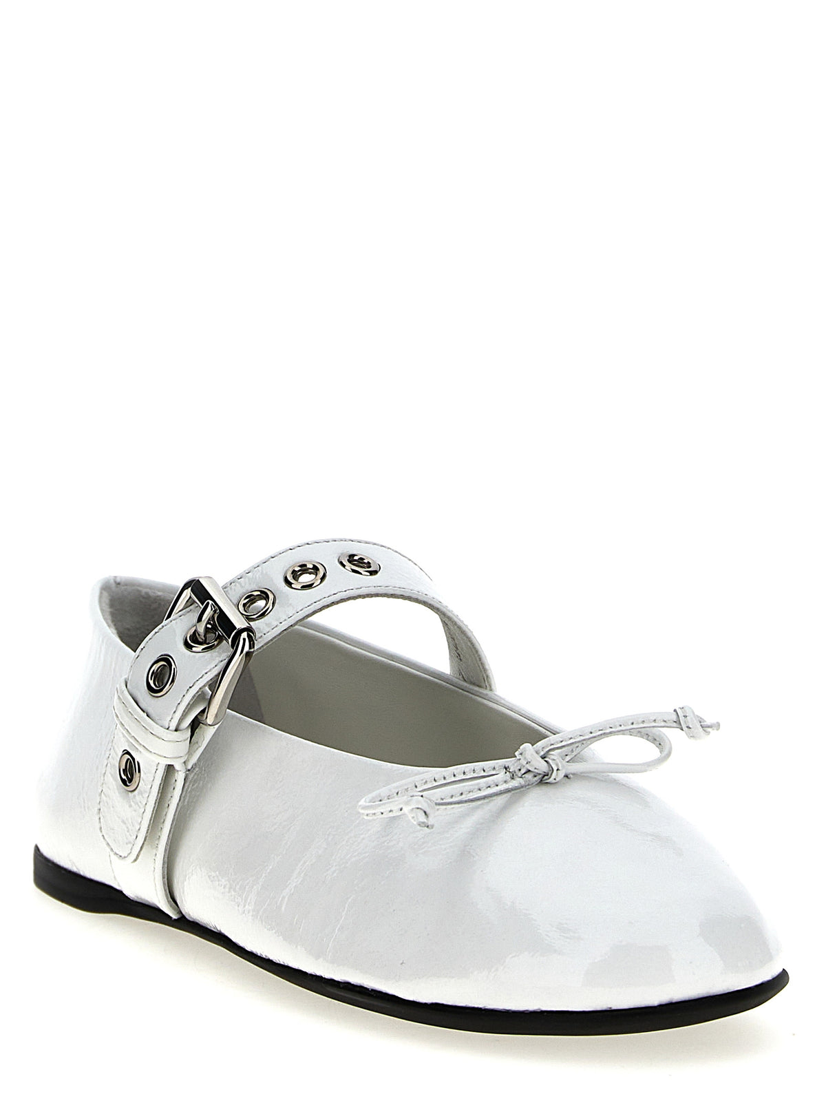 MIU MIU Miu Miu Women Buckle And Bow Ballet Flats