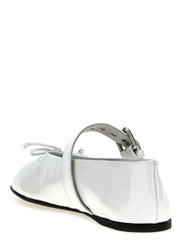 MIU MIU Miu Miu Women Buckle And Bow Ballet Flats