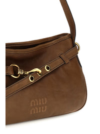 MIU MIU Miu Miu Women Leather Shoulder Bag With Buckle Detail
