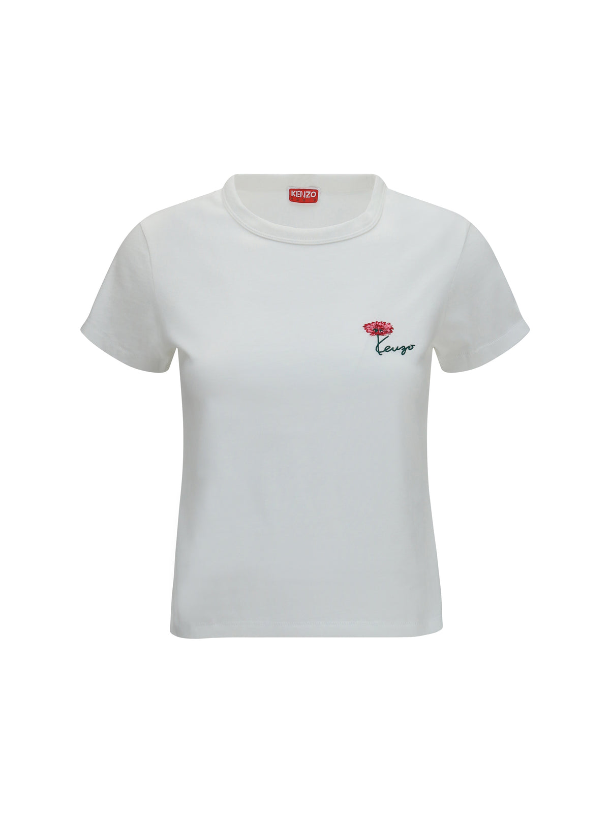 KENZO Kenzo Women Kenzo Tulip Embroidered Cotton T-Shirt