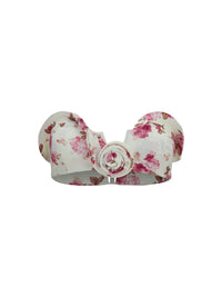 Magda Butrym Women Sculptural Floral-Print Bandeau Swim Top