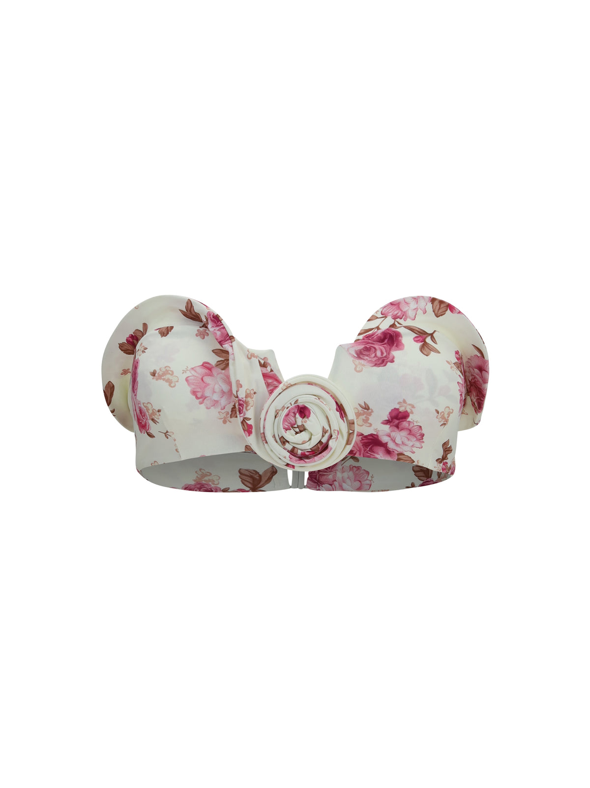 Magda Butrym Women Sculptural Floral-Print Bandeau Swim Top