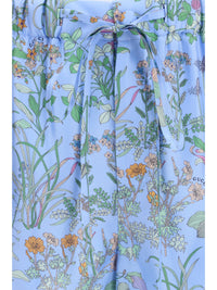Gucci Women Printed Silk Twill Shorts