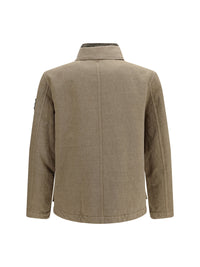 Stone Island Men Padded Cotton And Wool-Blend Jacket