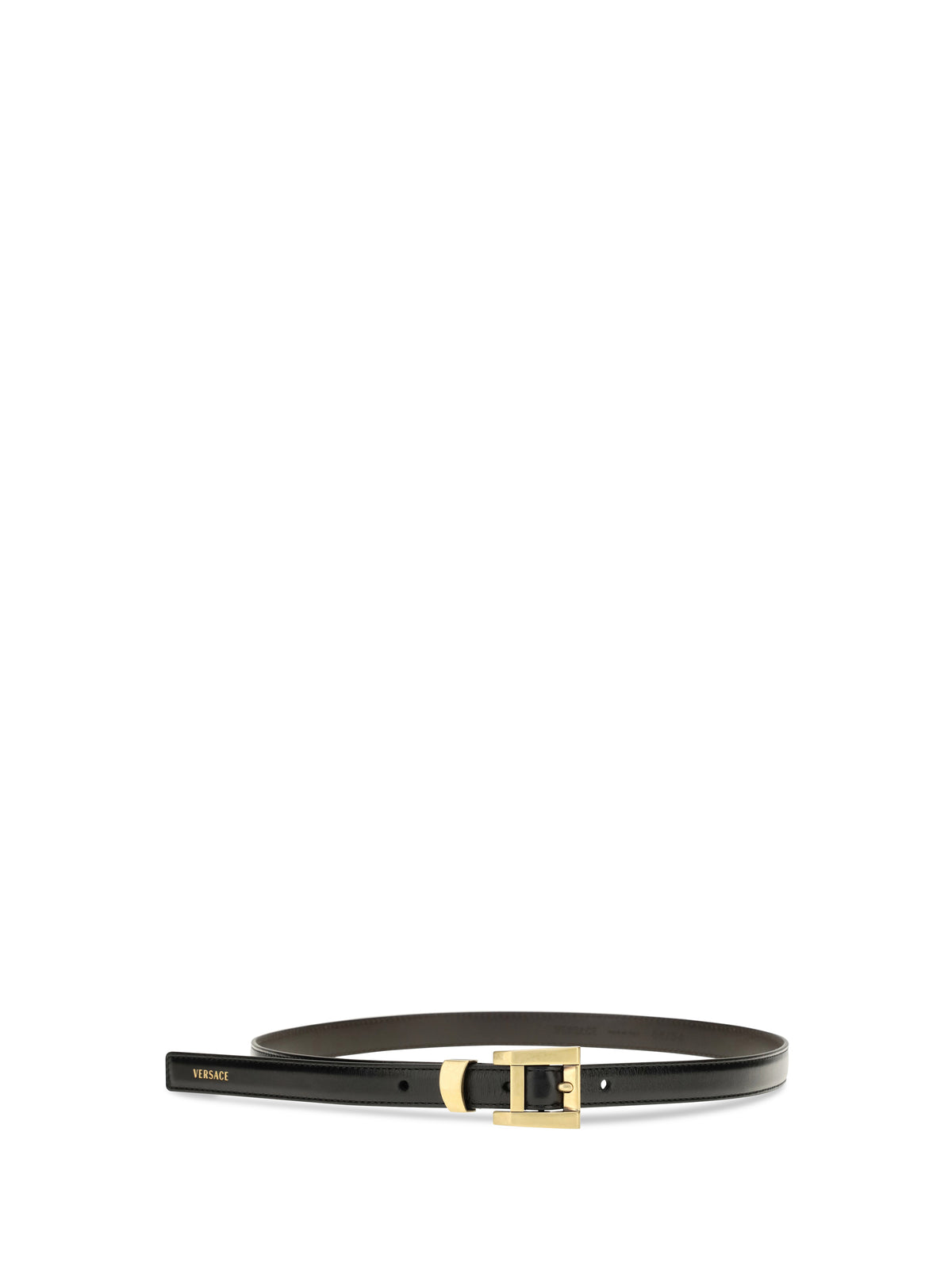 VERSACE Versace Women Glossy Leather Logo Print Belt