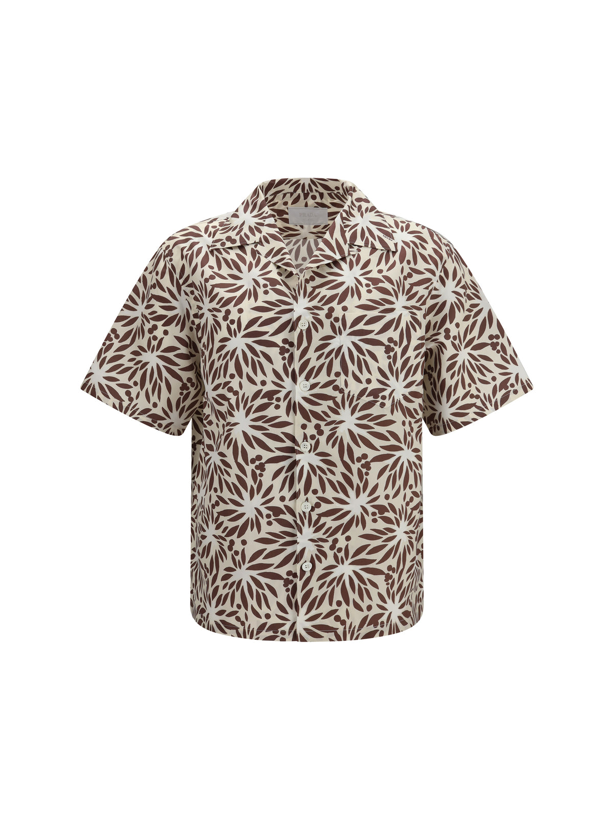 Prada Men Printed Cotton Bowling Shirt