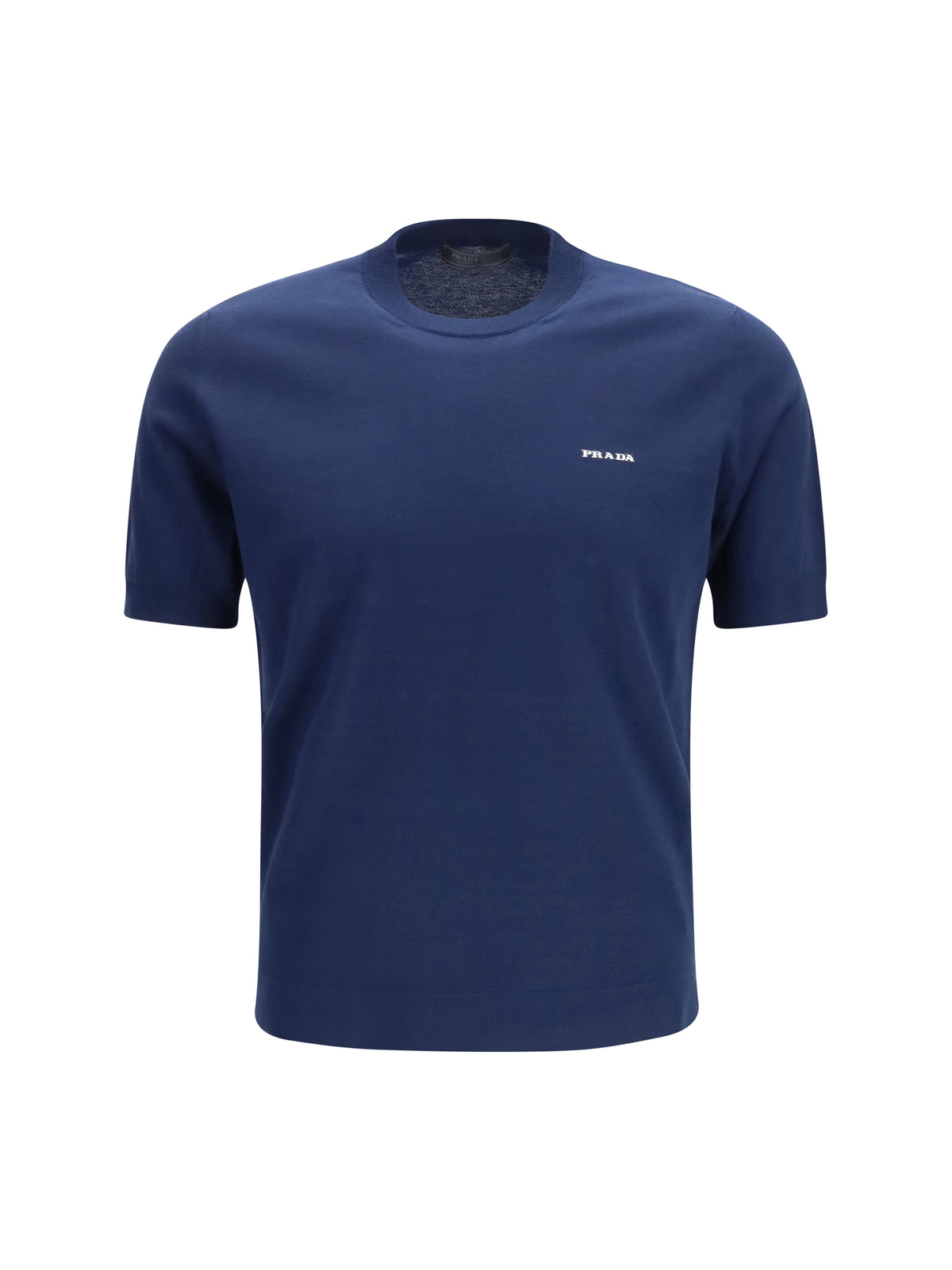 Prada Men C-Neck Knit In Cotton