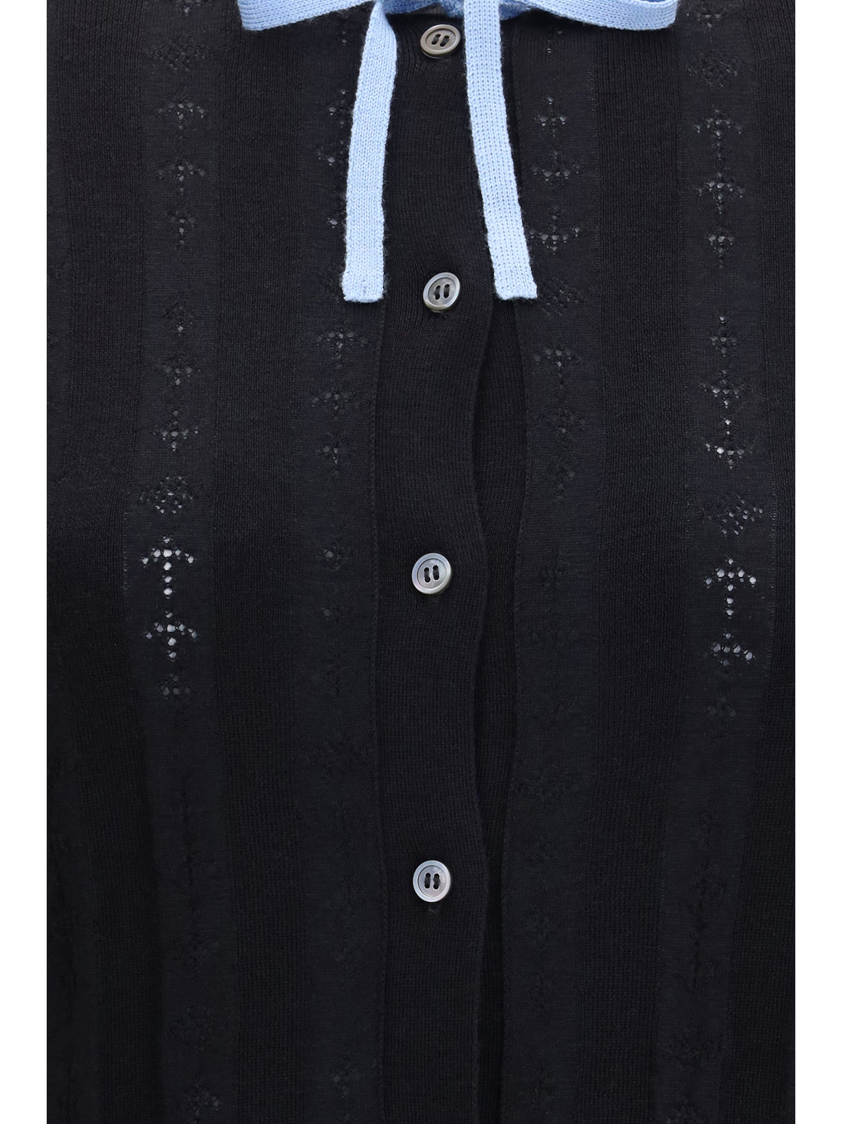 Marni Women Wool And Silk Cardigan With Bow