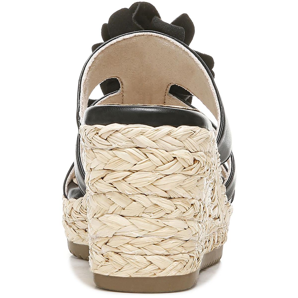 Oodles-Flower Womens Slip On Wedge Sandals