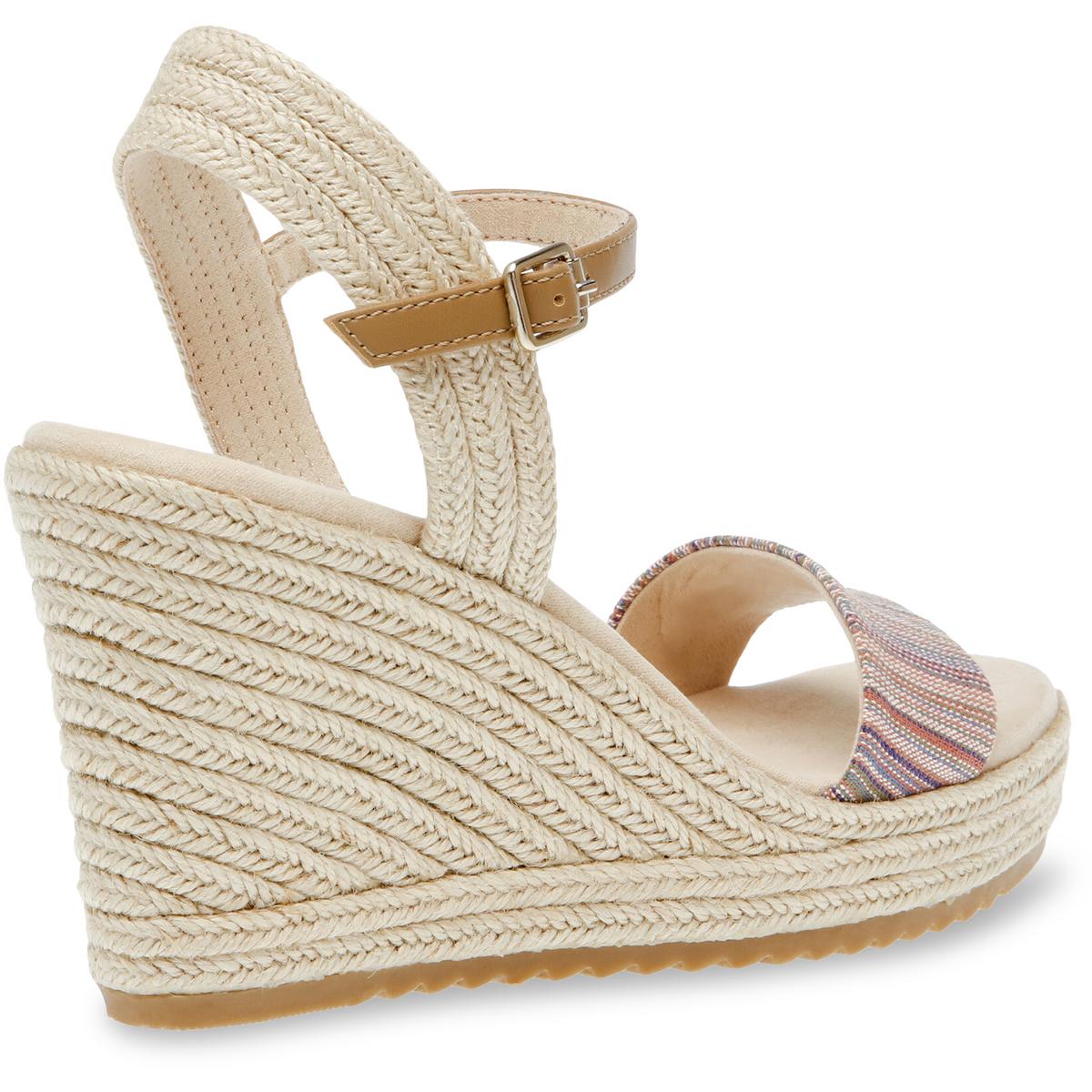 Wella Womens Rhinestone Ankle Strap Platform Sandals