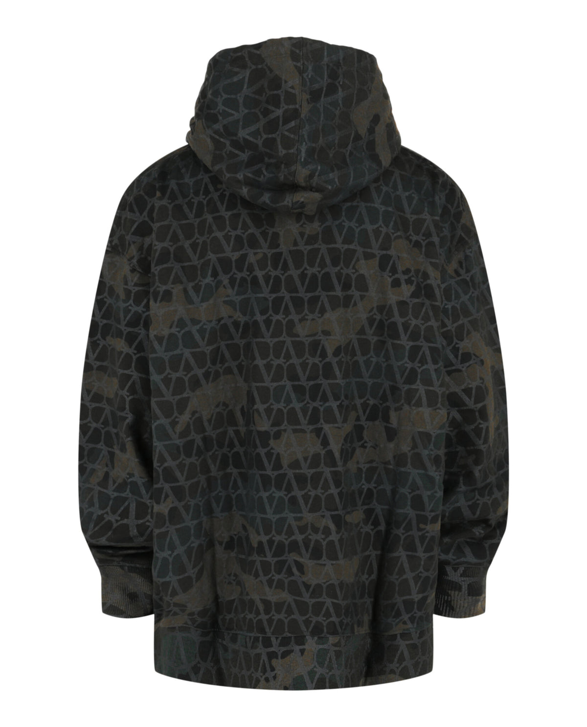 Valentino Valentino Mens Toile Iconographe Camouflage Print Hoodie